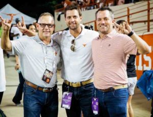 Head Baseball Coach of University of Texas David Pierce, Justin McMinn, Jason McMinn